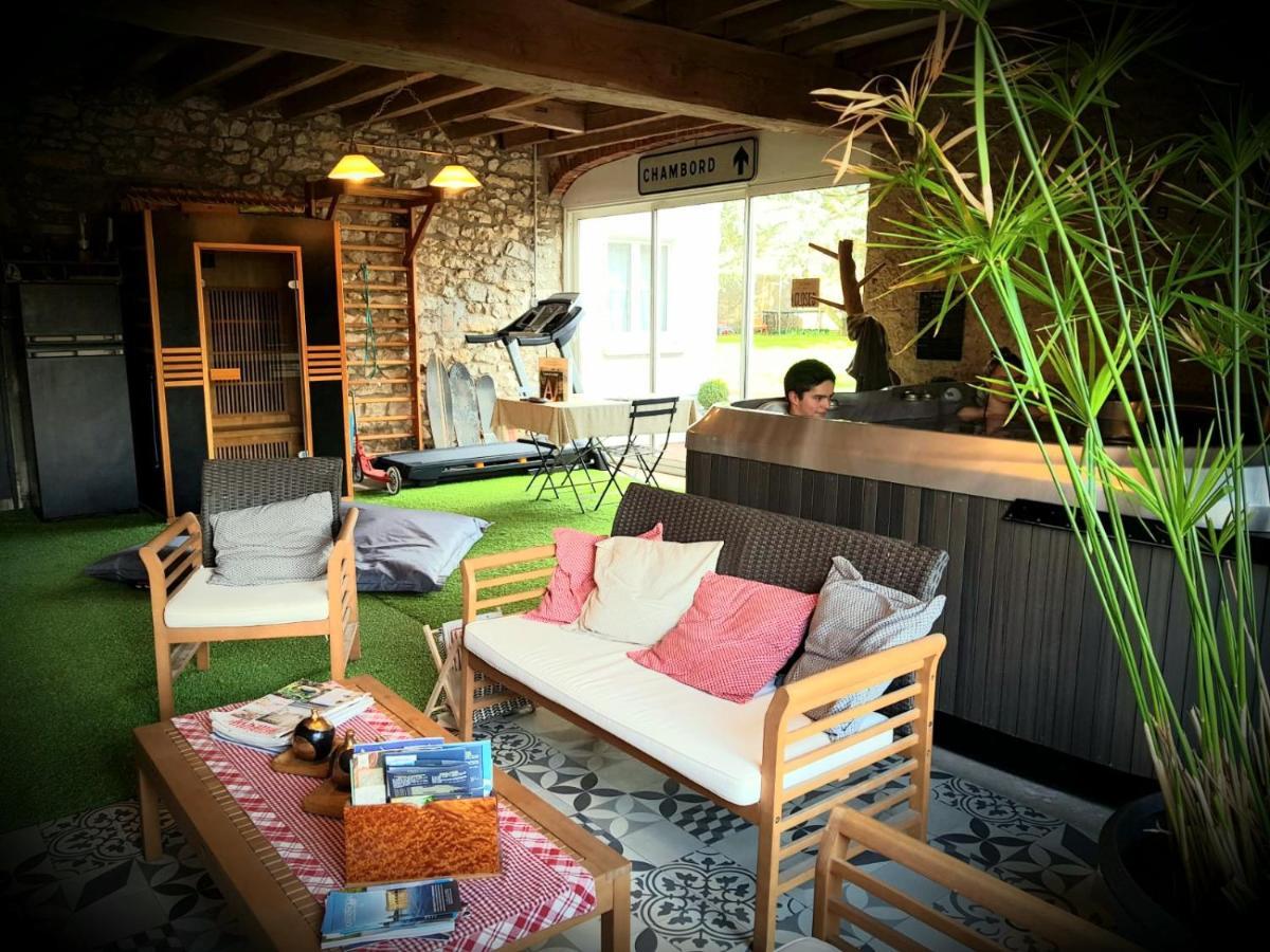 Le Grand Cedre Spa Et Sauna Interieur Piscine Marolles  外观 照片